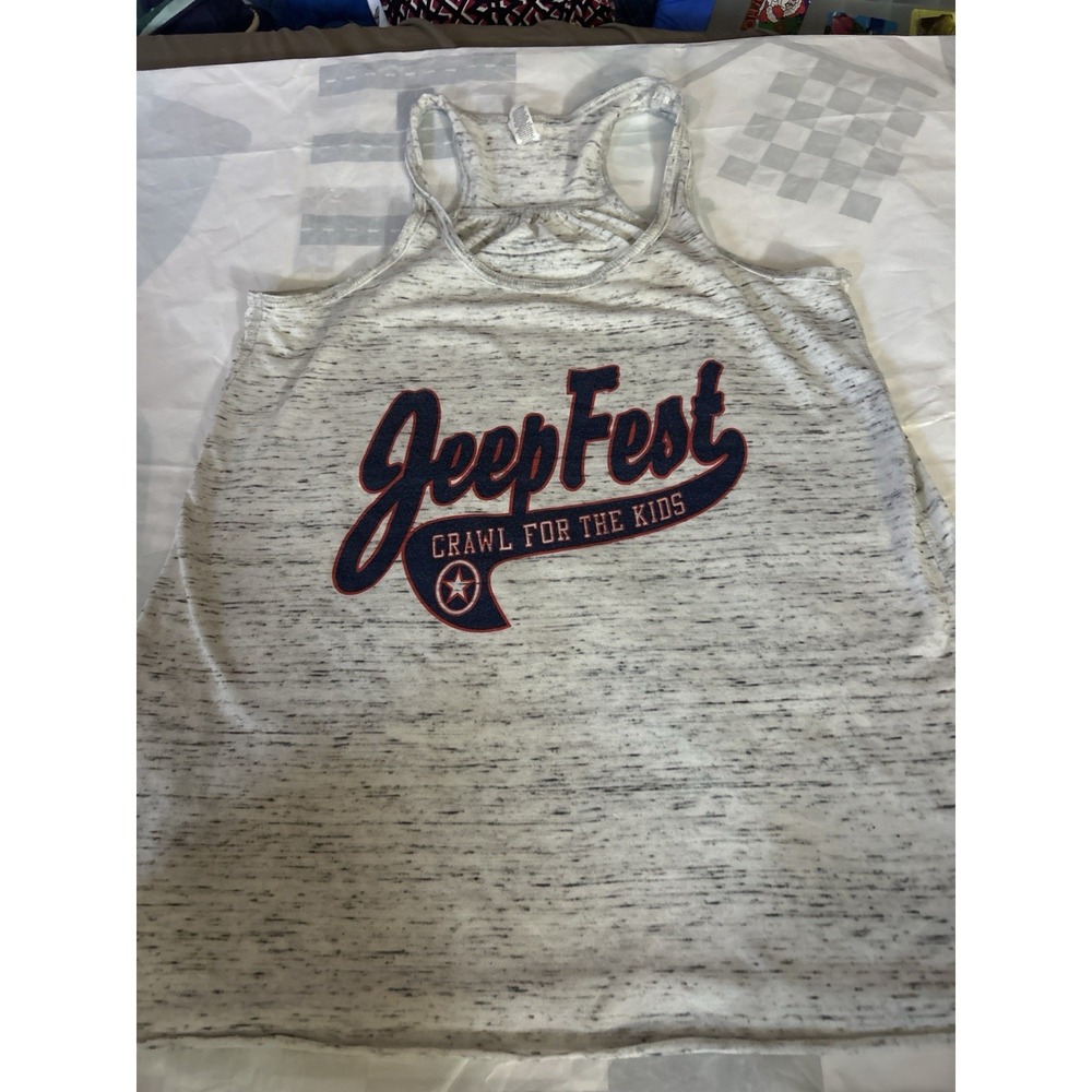 JeepFest Crawl for the Kids Tank Top Women's Small Bella Canvas Racerback